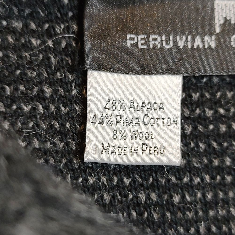 Peruvian Connection Button Down Sweater Jacket Al… - image 3